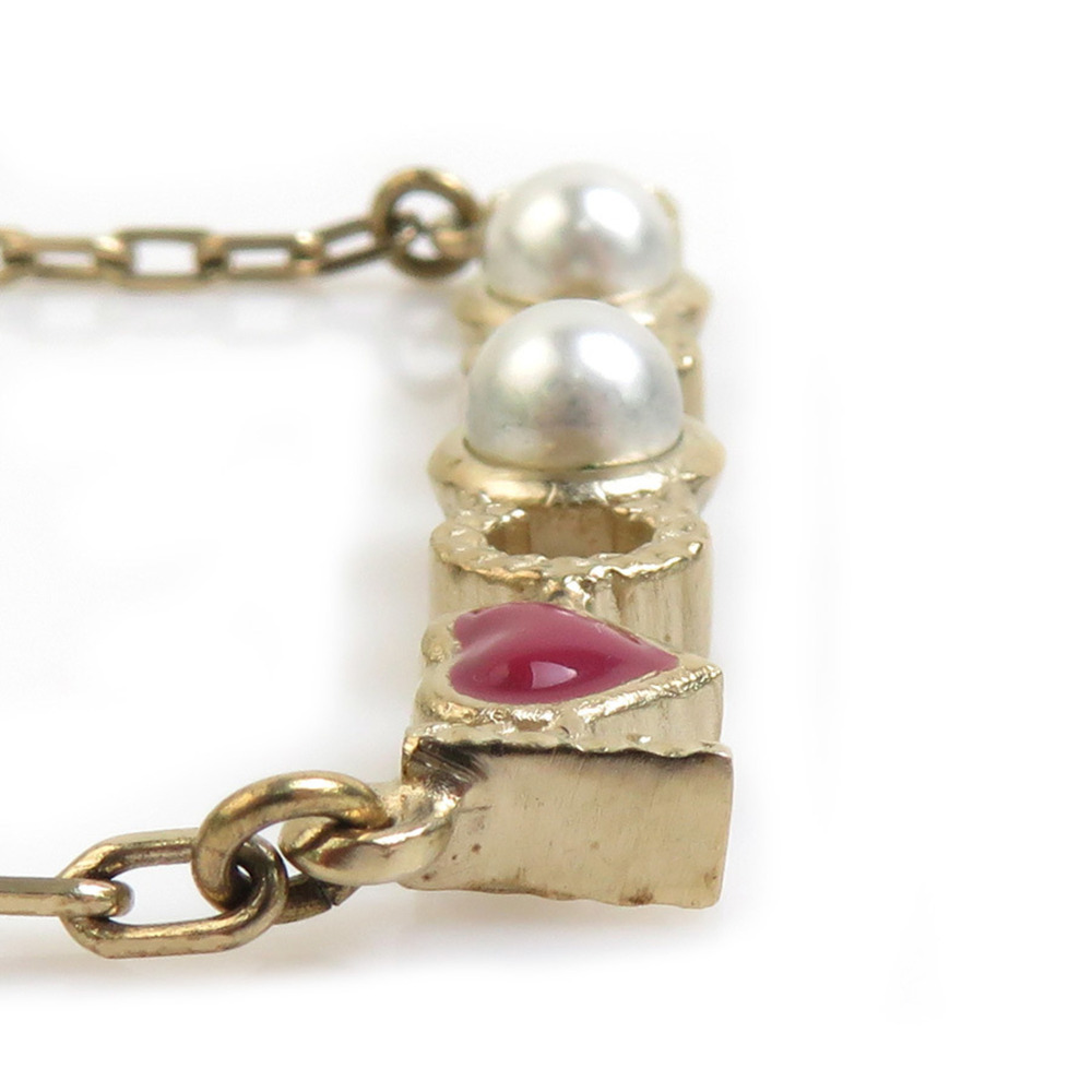 CHANEL Authentic Gold Pearl Love Necklace - Picture 3 of 5